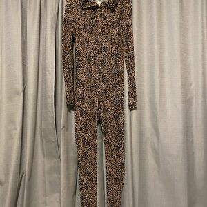 PINK Leopard Print Onesie PJ